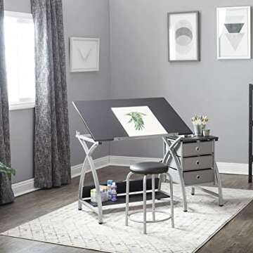 Adjustable Drafting Table for Artists and Designers
