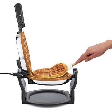 BELLA Copper Waffle Maker for Perfect Belgian Waffles