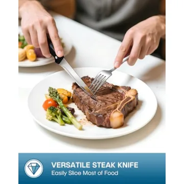 Stapava 24-Piece Silverware Set with Steak Knives for 4