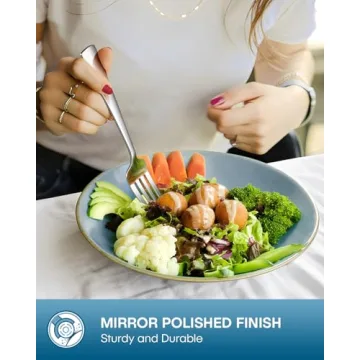 Stapava 24-Piece Silverware Set with Steak Knives for 4