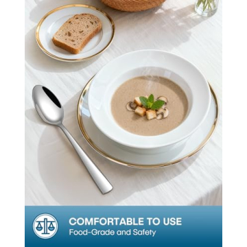 Stapava 24-Piece Silverware Set with Steak Knives for 4