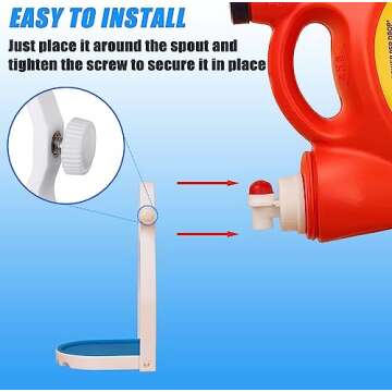 HINSOCHA Laundry Detergent Cup Holder Drip Tray 2-Pack