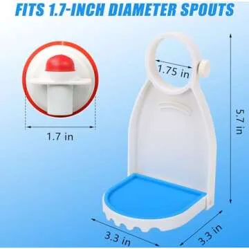 HINSOCHA Laundry Detergent Cup Holder Drip Tray 2-Pack