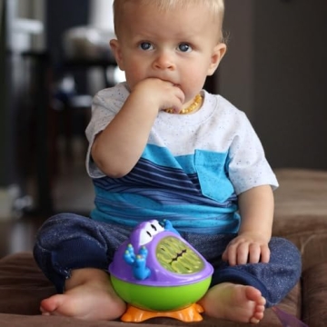 3-D Monster Toddler Snack Containers - Spill-Proof Snacks