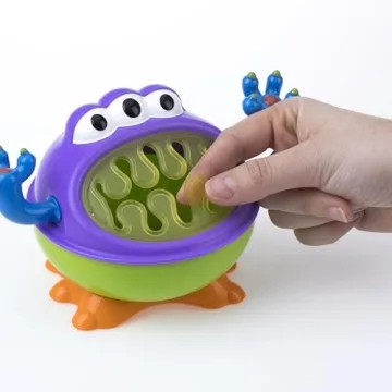 3-D Monster Toddler Snack Containers - Spill-Proof Snacks