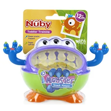 3-D Monster Toddler Snack Containers - Spill-Proof Snacks