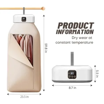 Portable Mini Clothes Dryer - Remote Control Electric Dryer