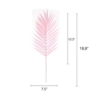 Endndsca 12 Pcs Artificial Palm Leaves Plants Faux Palm Fronds Tropical Large Palm Leaves Greenery P...