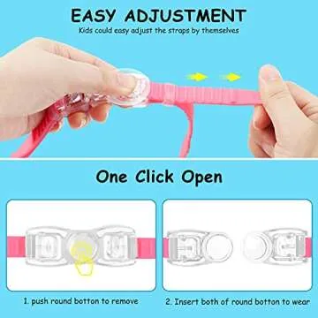 Comfortable COOLOO Kids Swim Goggles - Perfect for Ages 3-15