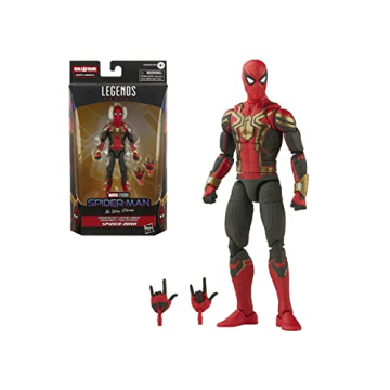 Spider-Man Marvel Legends Series Integrated Suit 6-inch Collectible Action Figure Toy, 2 Accessories