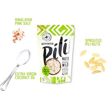 Pili Hunters Variety Pack Pili Nuts - Coconut Oil & Spicy Chili Flavor - Vegan & Keto Snack for Low Carb Energy - As Seen on Shark Tank (Pack of 2)