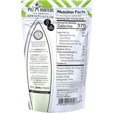 Pili Hunters Variety Pack Pili Nuts - Coconut Oil & Spicy Chili Flavor - Vegan & Keto Snack for Low Carb Energy - As Seen on Shark Tank (Pack of 2)