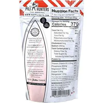 Pili Hunters Variety Pack Pili Nuts - Coconut Oil & Spicy Chili Flavor - Vegan & Keto Snack for Low Carb Energy - As Seen on Shark Tank (Pack of 2)