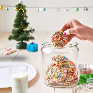 Rainbow Sprinkles - 1.6 Pounds - Ice Cream Sundae Toppings - Colorful Rainbow Jimmies for Cake Decorating, Baking, Cupcakes, Cookies