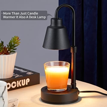 Flame-Free Candle Warmer Lamp with Adjustable Heat