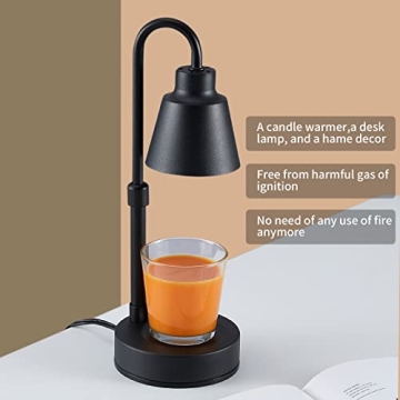 Flame-Free Candle Warmer Lamp with Adjustable Heat