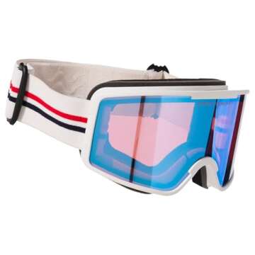 Perfect Moment, Goggles, UNI, Stripe - Red/Snow White/Navy