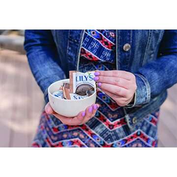 Dark Chocolate Peanut Butter Cups by Lily's Sweets | Made with Stevia, No Added Sugar, Low-Carb, Keto-Friendly Christmas Candy | Fair Trade, Gluten-Free & Non-GMO | 3 Pack, 3.2 Oz