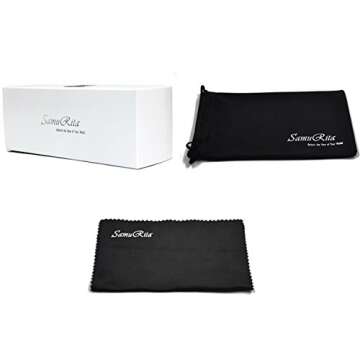 SAMURITA Vintage Star Rhinestone Cat Eye Sunglasses Novelty Celebrity Shades(Silver Mirror Lens/Clear Frame)