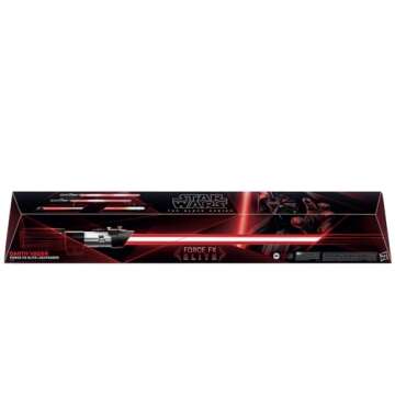 STAR WARS The Black Series Darth Vader Force FX Elite Lightsaber with Advanced LED and Sound Effects...