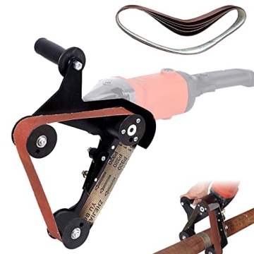 BotaBay Belt Sander Adapter for Angle Grinder, Pipe Tube Polishing Sanding Attachment, Belt Sander A...
