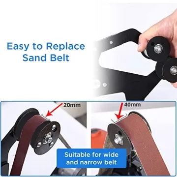 Enhanced Belt Sander Adapter for Angle Grinder Use