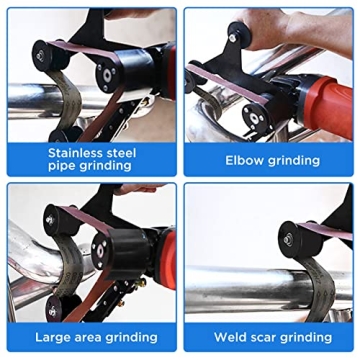 Enhanced Belt Sander Adapter for Angle Grinder Use