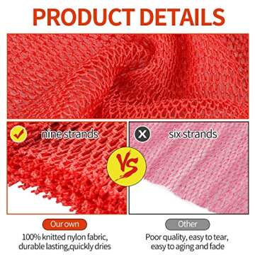 AbuQ 2 Pieces African net Sponge for exfoliating,African exfoliating net, African wash net, African ...