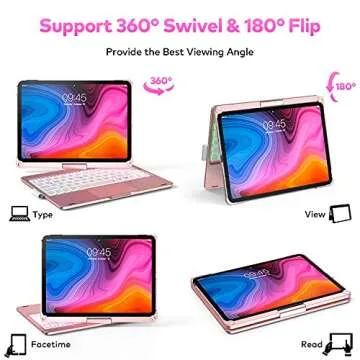 Levet 360° Rotatable Keyboard Case for iPad Pro & Air