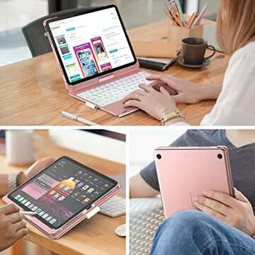 Levet 360° Rotatable Keyboard Case for iPad Pro & Air