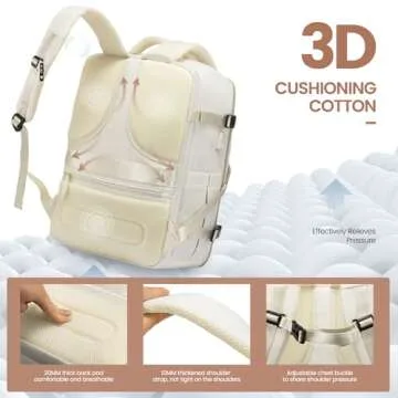 LOVEVOOK Travel Backpack for Women, 40L Carry On Backpack with 3 Packing Cubes,TSA Personal Item Travel Bag Airline Approved, Water Resistant Weekender Overnight Luggage Daypack, Fits 17 Inch Laptop