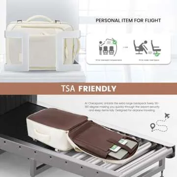 LOVEVOOK Travel Backpack for Women, 40L Carry On Backpack with 3 Packing Cubes,TSA Personal Item Travel Bag Airline Approved, Water Resistant Weekender Overnight Luggage Daypack, Fits 17 Inch Laptop