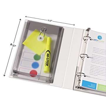 Avery 1 Inch Mini Binder for Portable Storage and Organization