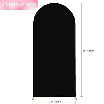 Wokceer 6FT Wedding Arch Cover - Elegant Spandex Backdrop for Celebrations
