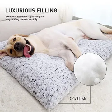Deluxe Plush Dog Bed - Washable and Anti-Slip
