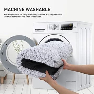 Deluxe Plush Dog Bed - Washable and Anti-Slip