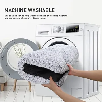 Deluxe Plush Dog Bed - Washable and Anti-Slip