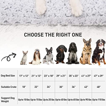 Deluxe Plush Dog Bed - Washable and Anti-Slip