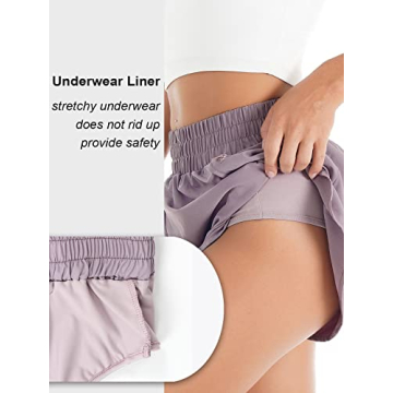 Blooming Jelly Women's Quick-Dry Running Shorts with Pockets