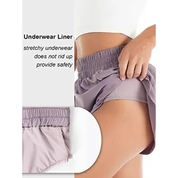 Blooming Jelly Women's Quick-Dry Running Shorts with Pockets