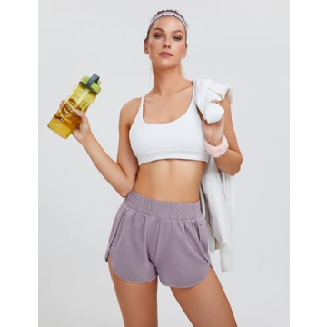 Blooming Jelly Women's Quick-Dry Running Shorts with Pockets