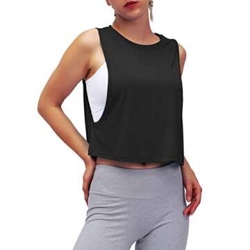 Mippo Cropped Workout Top - Stylish & Breathable Activewear
