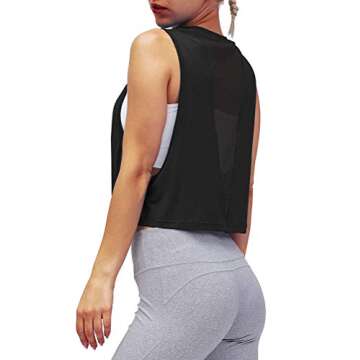 Mippo Cropped Workout Top - Stylish & Breathable Activewear