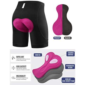 IUGA Padded Bike Shorts Women - 4D Breathable Cycling Gear