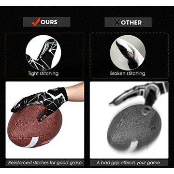 High Grip ACESHIP Football Gloves for All Ages