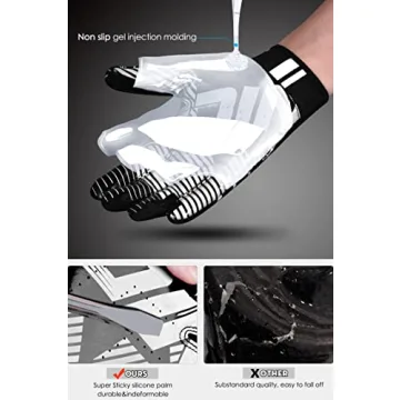 High Grip ACESHIP Football Gloves for All Ages