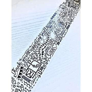 The Farming Artist Mailed It Designer Small Business© Packing Tape - Cute Shipping Tape - Fun Small Business Packaging - Bulk Roll (Black + White, 110 Yd Roll)