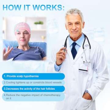 SUZZIPAD Cold Cap – Chemotherapy Comfort Hat, Stress Relief Ice Cap for Cancer Care