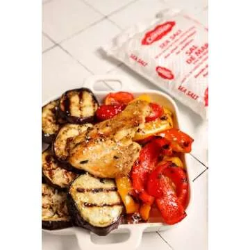 Amorcito Corazón - Coarse Sea Salt - Natural Salt from Mexico - 2-Pack (24.64 oz, 700 g Each) - Perfect for Drinks, Meat, Seafood, Dips, Desserts, Veggies, and More