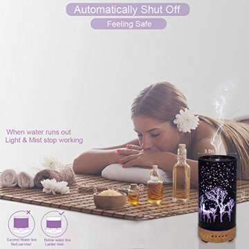 Aromatherapy Essential Oil Diffuser with LED Lights